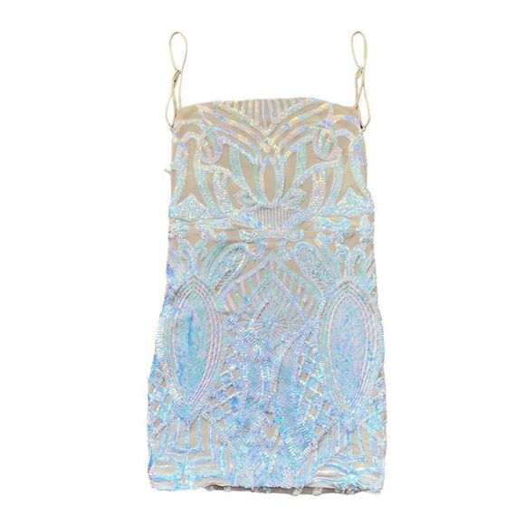 NWT VELVI Milan Mini Sequin Dress Size Medium - Picture 3 of 9